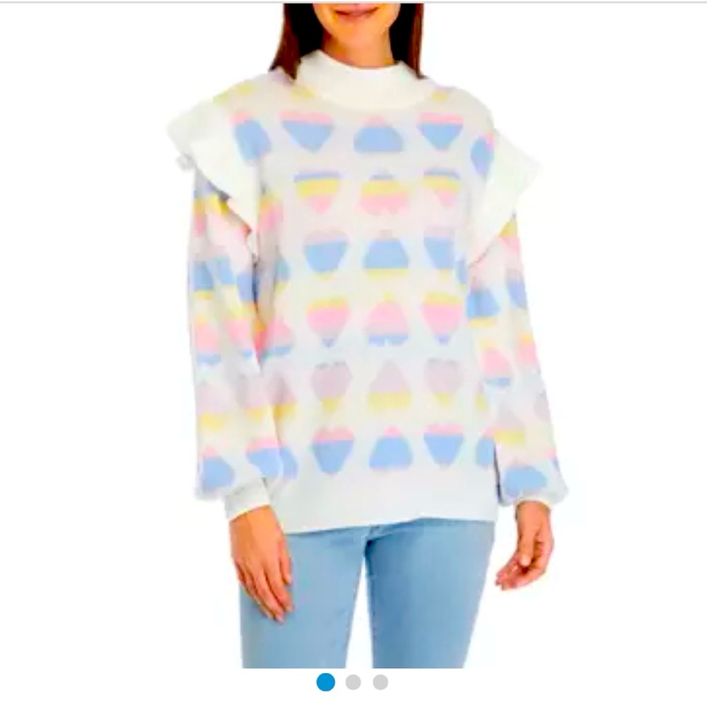 Pastel Ruffled Sweater